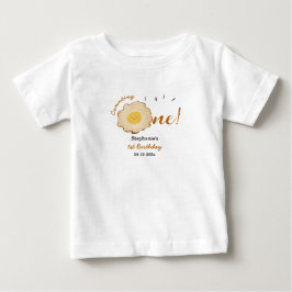 Niedlich gefrorenes Ei 1. Geburtstag Baby T-shirt