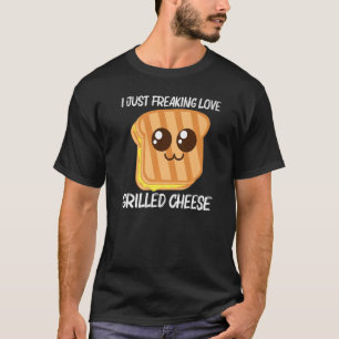 Niedlich gegrillter Käse für Männer Toastbrot T-Shirt