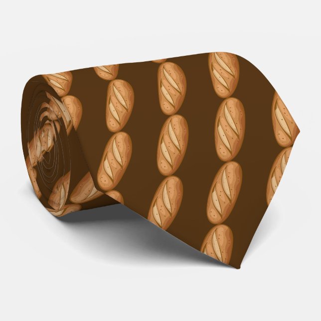 niedlich gekacheltes Brotbackmuster Krawatte (Gerollt)