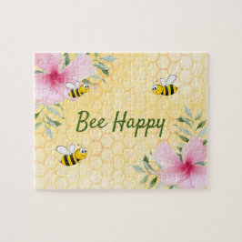 Niedlich Gelbe Bienen Rosa tropische Blume Sommer
