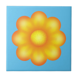 Niedlich-Gelbe Blume Fliese