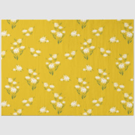 Niedlich-Gelbe Daisy-Blumendecoupage Seidenpapier