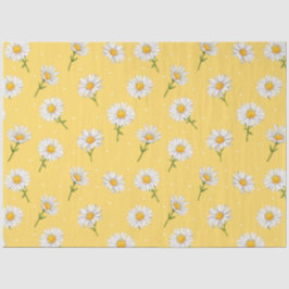 Niedlich-Gelbe Daisy-Blumendecoupage Seidenpapier