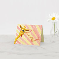 Niedlich-gelbe Giraffe Personalisierter Name Congr