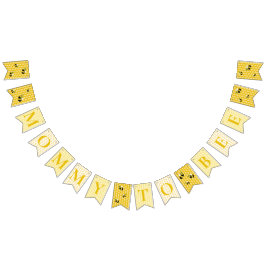 Niedlich-gelbe Mama-to-Bee-Baby-Dusche Dekoration Wimpelkette