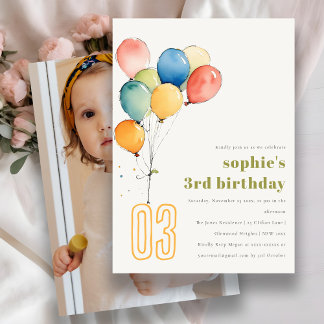 Niedlich-Gelbe Rote Löwen Kinder Foto Geburtstag Einladung