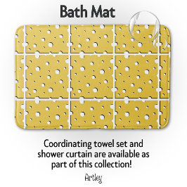 Niedlich Gelbe Schweizer Käsescheiben Badematte