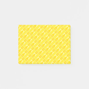 Niedlich-Gelber Kreuz-Künstlerisches Muster Post-it Klebezettel