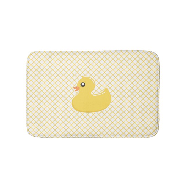Niedlich-Gelber Rubby Ducky Bath Mat Badematte (Vorderseite)