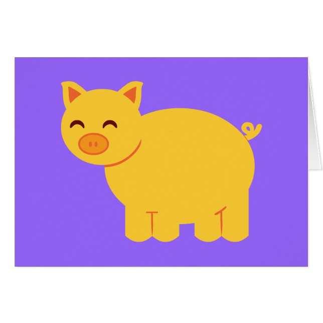 Niedlich Gelbschweine (Vorderseite (Horizontal))