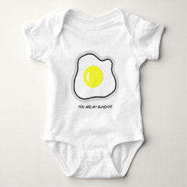 Niedlich gepochene Ei Baby Bodysuit Strampler