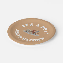 Niedlich gepolsterte Papiertafel Pappteller