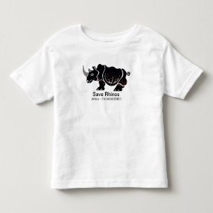 Niedlich Gerettet RHINOS - Afrika - Tierliebhaber Kleinkind T-shirt