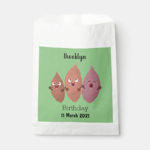 Niedlich gesang Süßkartoffeln Cartoon Gemüse Geschenktütchen