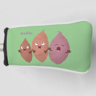Niedlich gesang Süßkartoffeln Cartoon Gemüse Golf Headcover