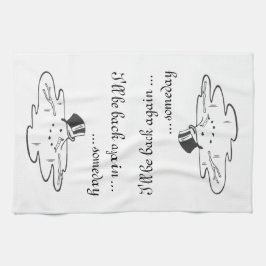 Niedlich geschmolzener Snowman Alte Seide Top Hat Geschirrtuch