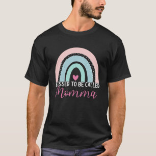 Niedlich gesegnet, als Momma Boho Rainbow Mama G T-Shirt