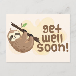 Niedlich Get Well bald Postcard Postkarte