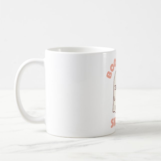 Niedlich Ghost BooBastic Side Eye Funny Kaffeetasse (Links)