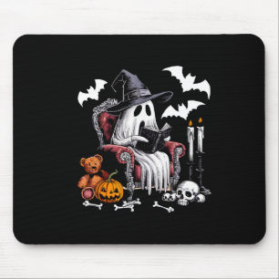 Niedlich Ghost Books Halloween Lehrer Ghost Readin Mousepad