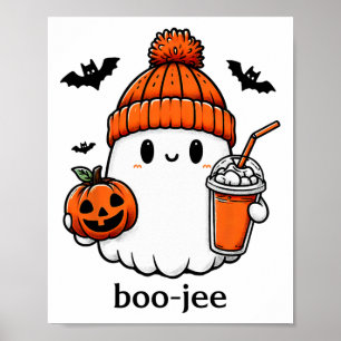 Niedlich Ghost Bougie Ghost Boo-jee Halloween Poster