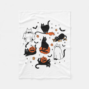 Niedlich Ghost Cat Funny Halloween Outfit Kostüme Fleecedecke