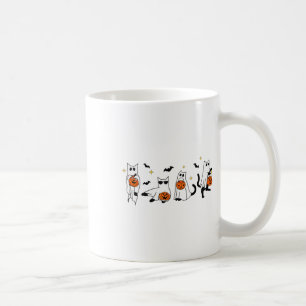 Niedlich Ghost Cat Funny Halloween Outfit Kostüme  Kaffeetasse