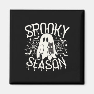 Niedlich Ghost Cat Spooky Jahreszeit Halloween Kos Magnet