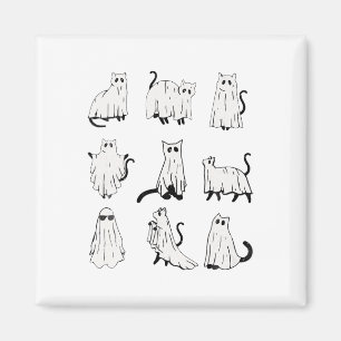 Niedlich Ghost Cat Weihnachtsstimmung Kostüme Magnet