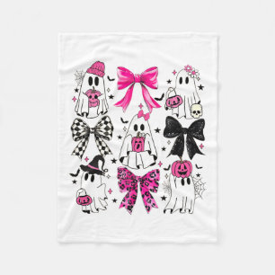 Niedlich Ghost Coquette Ästhetik Pink Bows Spooky Fleecedecke