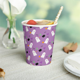 Niedlich Ghost Couple Ghoul Halloween Confetti Pappbecher