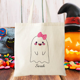 Niedlich Ghost Custom Halloween Leckerei oder Tric Tragetasche