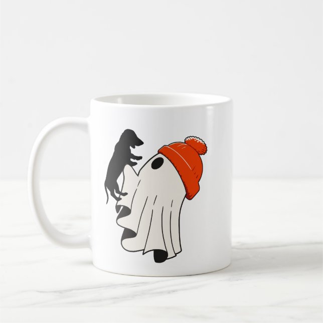 Niedlich Ghost Dackel Lover Kaffeetasse (Links)