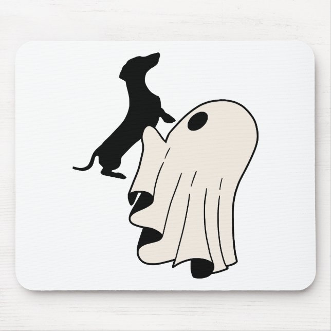 Niedlich Ghost Dackel Lover Mousepad (Vorne)