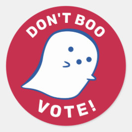 Niedlich Ghost Don't Boo, abstimmen! Aufkleber