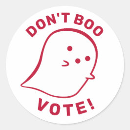 Niedlich Ghost Don't Boo, abstimmen! Aufkleber