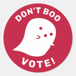 Niedlich Ghost Don't Boo, abstimmen! Aufkleber