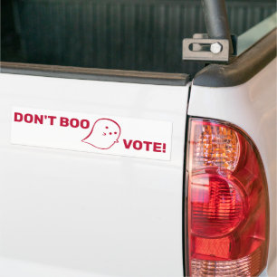 Niedlich Ghost Don't Boo, abstimmen! Autoaufkleber