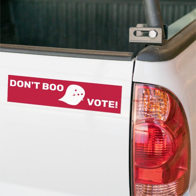 Niedlich Ghost Don't Boo, abstimmen! Autoaufkleber (Auf Lkw)