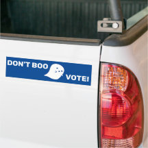 Niedlich Ghost Don't Boo, abstimmen! Autoaufkleber