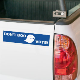 Niedlich Ghost Don't Boo, abstimmen! Autoaufkleber