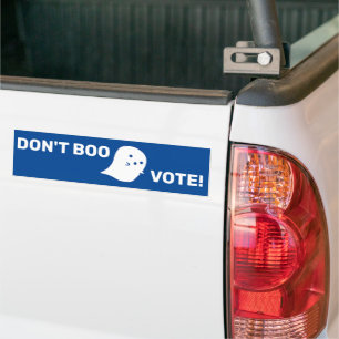 Niedlich Ghost Don't Boo, abstimmen! Autoaufkleber