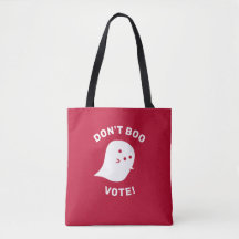 Niedlich Ghost Don't Boo, abstimmen! Schultertasch