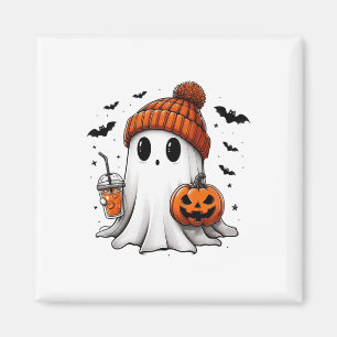 Niedlich Ghost Drink Kaffee Halloween Ghost Ice Co Magnet