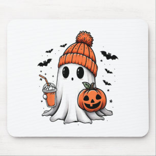Niedlich Ghost Drink Kaffee Halloween Ghost-Kaffee Mousepad