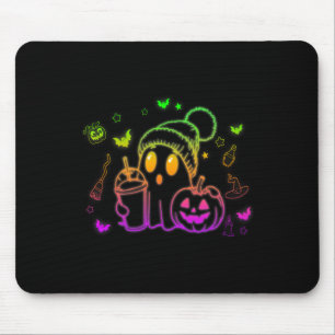 Niedlich Ghost Drink Kaffee Halloween Ghost-Kaffee Mousepad