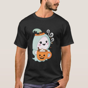 Niedlich Ghost Drinks Pumpkin Spice Latte Ghost Ha T-Shirt