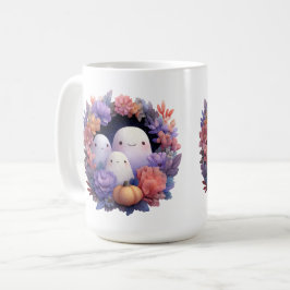 Niedlich Ghost Family Halloween Wreath Kaffeetasse