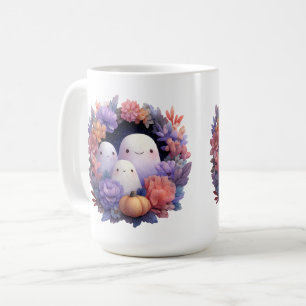 Niedlich Ghost Family Halloween Wreath Kaffeetasse