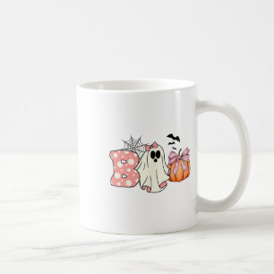 Niedlich Ghost Floral Boo Halloween Boy Girl Ghost Kaffeetasse